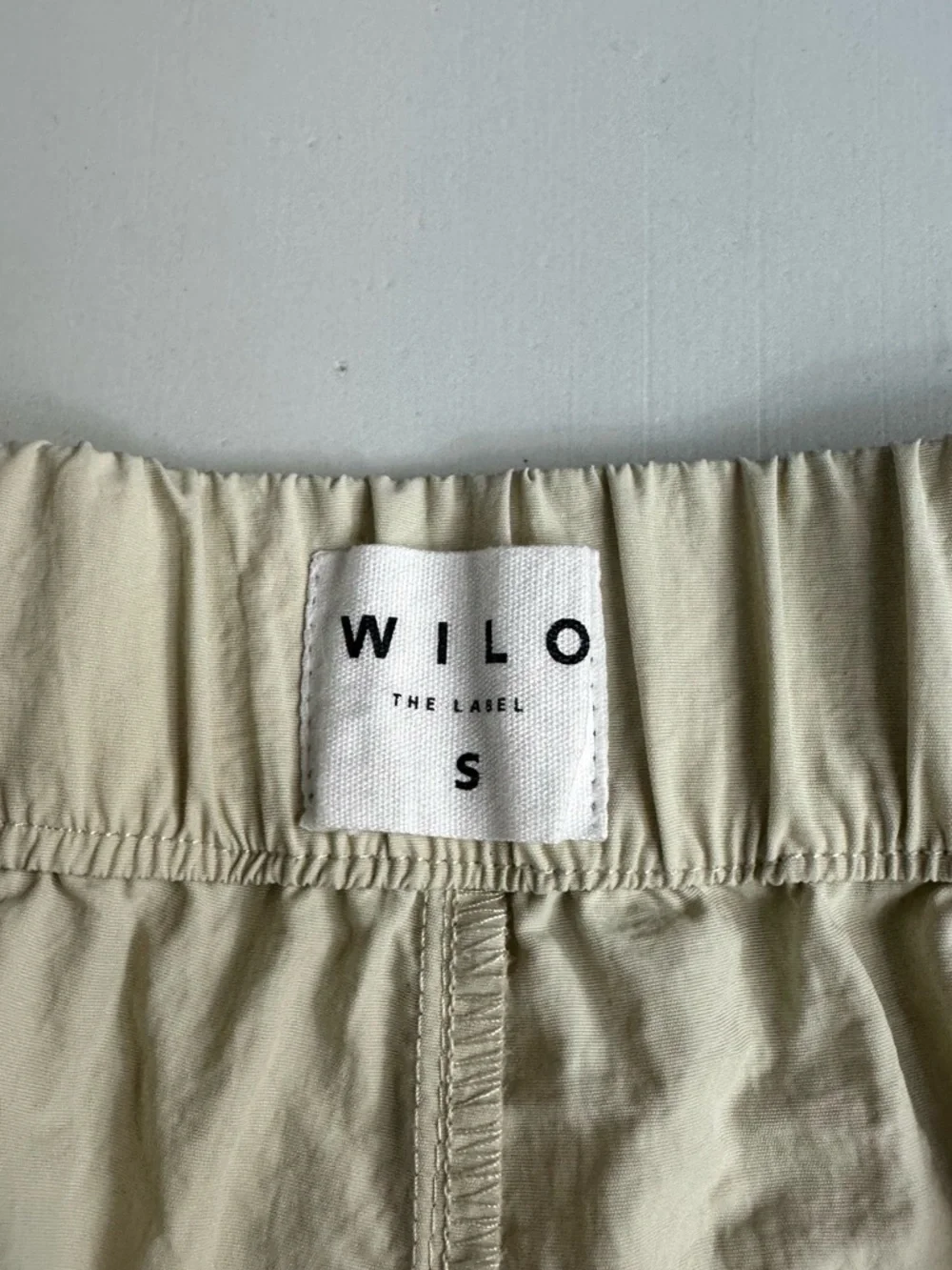 Wilo The Label Anthropologie Wide Leg Parachute Fly Cargo Pants Tan Size Small